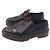 Burberry Bissett – Derby in pelle bordeaux e nera con borchie – Frange rimovibili Nero Marrone scuro - vista 9