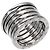 Bulgari Bvlgari B.Zero1 XXth Anniversary Five Band 18K White Gold Silvery