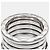 Bulgari Bvlgari B.Zero1 XXth Anniversary Five Band 18K White Gold Silvery - view 5