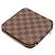 Portafoglio Bi-fold Rotondo Louis Vuitton Damier Olaf e Porta Passaporti Marrone - vista 3