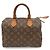 Louis Vuitton Monogram Speedy 25 Handbag Brown