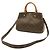 Borsa Louis Vuitton Monogram Montaigne BB Marrone - vista 3