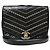Chanel Vintage Envelope Flap Chevron Calfskin Nero