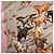 Hermès Seidentuch "Les Mustangs" Seidenschal Braun Pink Weiß Beige - Ansicht 7