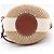 Borsa a tracolla Chloé Woody Small Basket in rafia e lino Marrone Beige - vista 8