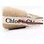Borsa a tracolla Chloé Woody Small Basket in rafia e lino Marrone Beige - vista 9