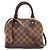 Borsa Louis Vuitton Damier Alma BB Marrone Beige Damier ebene