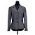 Dolce & Gabbana Schwarz Melierte Schurwolljacke