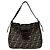 Borsa Fendi Zucca marrone in pelle e nylon