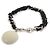Choker Balenciaga in metallo nero e argento - vista 3