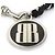 Choker Balenciaga in metallo nero e argento - vista 4
