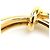 Bracciale rigido Balenciaga in metallo dorato D'oro - vista 10