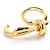 Bracciale rigido Balenciaga in metallo dorato D'oro - vista 2