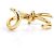Bracciale rigido Balenciaga in metallo dorato D'oro - vista 5