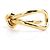 Bracciale rigido Balenciaga in metallo dorato D'oro - vista 6