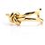 Bracciale rigido Balenciaga in metallo dorato D'oro - vista 7