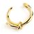 Bracciale rigido Balenciaga in metallo dorato D'oro - vista 8
