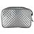 Borsa a tracolla Gucci in pelle argento - vista 3