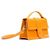 Jacquemus Le Bambinou Flap Leather Grand Bambino Arancione - vista 3