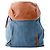 Loewe T Backpack Small Denim Leather Rucksack Blau