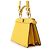 Borsa Fendi Peekaboo ISeeU Petite Giallo - vista 2