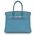 Hermès Borsa Hermes Birkin 30 Blue Jean in pelle Epsom