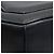 Borsa a tracolla Chanel in pelle d'agnello nera Nero - vista 9