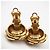 Orecchini a clip Chanel Triple Coco Mark D'oro - vista 4