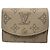 Louis Vuitton Mahina Portefeuille Iris XS Galet Tri-fold Wallet Beige