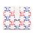 Céline Celine Triomphe Canvas Medium Strap Wallet White Red Blue - view 2