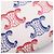 Céline Celine Triomphe Canvas Medium Strap Wallet White Red Blue - view 5