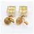 Orecchini Chanel Coco Mark Cube D'oro - vista 4