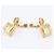Orecchini Chanel Coco Mark Cube D'oro - vista 6