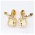 Orecchini Chanel Coco Mark Cube D'oro - vista 7