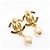 Chanel Coco Mark Clip-Ohrringe mit Kunstperlen Golden - vue 4