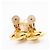 Chanel Coco Mark Clip-Ohrringe mit Kunstperlen Golden - vue 5