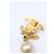 Chanel Coco Mark Clip-Ohrringe mit Kunstperlen Golden - vue 9