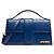 Jacquemus Le Grand Bambino Flap Leather long Blu navy