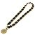 Cintura a catena vintage Chanel in metallo e pelle Nero