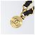 Cintura a catena vintage Chanel in metallo e pelle Nero - vista 3