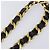 Cintura a catena vintage Chanel in metallo e pelle Nero - vista 7