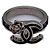 CHANEL Camélia Coco Mark Ring Schwarz Silber
