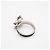 CHANEL Camélia Coco Mark Ring Schwarz Silber - Ansicht 2