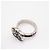CHANEL Camélia Coco Mark Ring Schwarz Silber - Ansicht 8