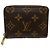 Monedero Zippy Monogram Louis Vuitton Castaño Beige Monograma