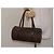 Louis Vuitton Papillon Borsa Cilindrica Damier Ebene Marrone - vista 2