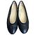 Chanel Black Leather Ballet Flats
