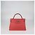 Hermès Borsa Hermes Kelly Returne 32 in pelle Clemence rossa con hardware in palladio Rosso - vista 2