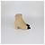 Botas de cano curto com bico arredondado, acolchoadas e com tachas Chanel Beige, Black Suede Preto Bege - vista 3