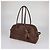 Jacquemus Borsa Bowling The Turismo in camoscio marrone effetto coccodrillo - vista 2